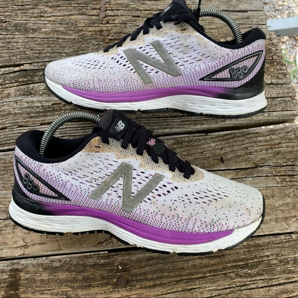 New Balance 880v9 Running Shoes Lace Up W880WT9 White Purple Size‎ 8.5 B (b10) - Picture 1 of 10